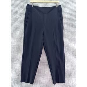 Athleta Pants Women 14 Black Endless High Rise Tapper City Activewear Zip Pocket